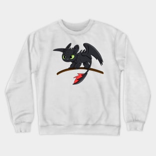 Cute Toothless baby dragon from cartoon How to train your dragon Crewneck Sweatshirt